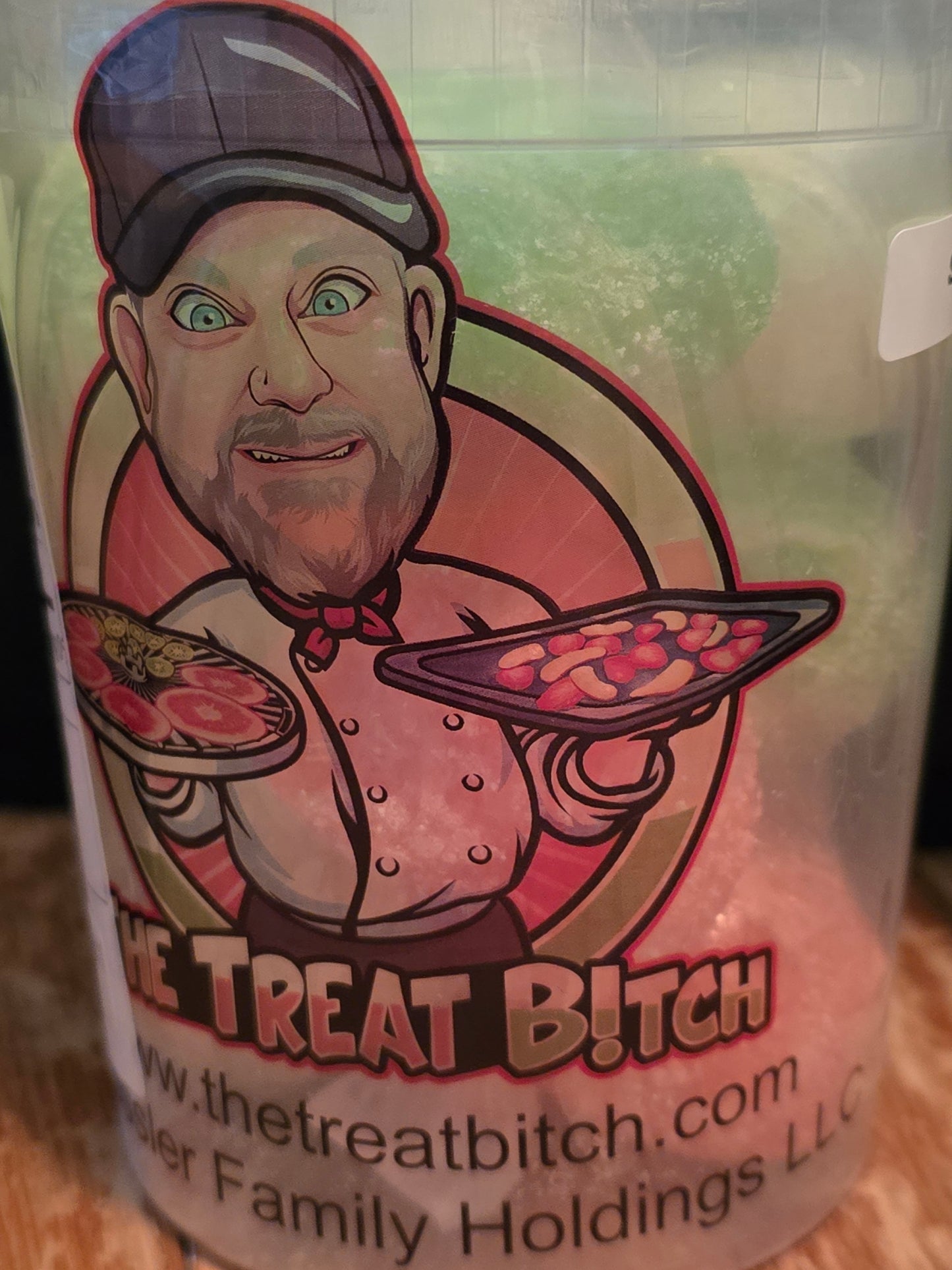 Colorful Sour Bears candy in a bold