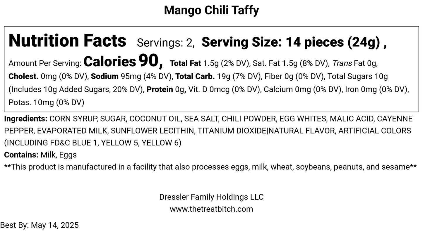 Mango Chili Salt Water Taffy