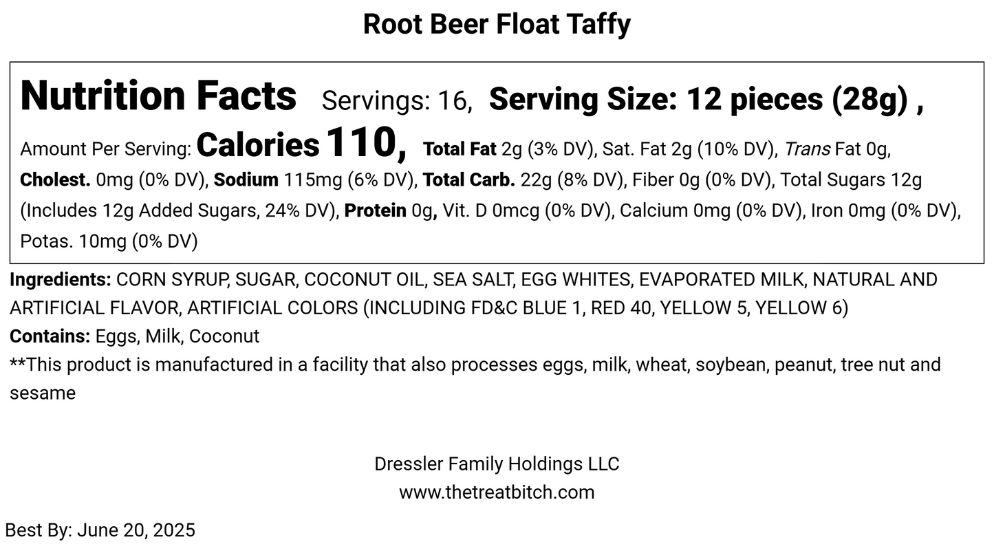 Root Beer Float Taffy