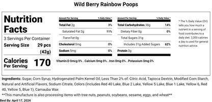 Wild Berry Rainbow Poops